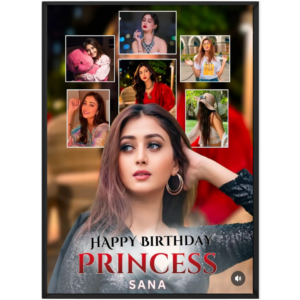 Happy birthday frame